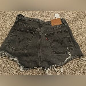 Levi’s 501 High Rise Button Fly Denim Shorts